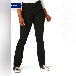 Lee mid-rise bootcut black jeans 12L